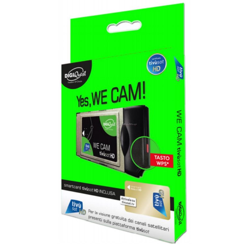 Tivusat WE CAM Full HD für Tivù Sat CI+ Modul HDTV + CARD TivuSat - M,  99,00 €